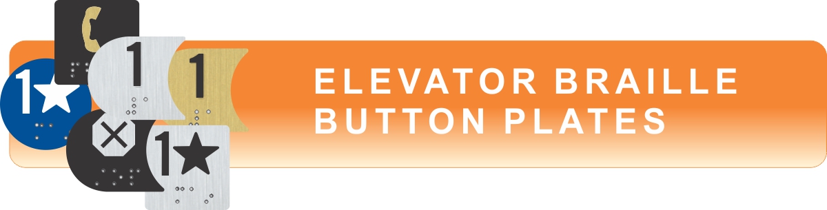 elevator braille button plates